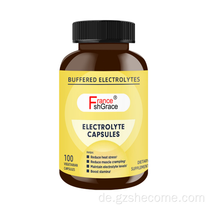 Elektrolytkapseln mit Vitamin -D -Stützdauersportarten